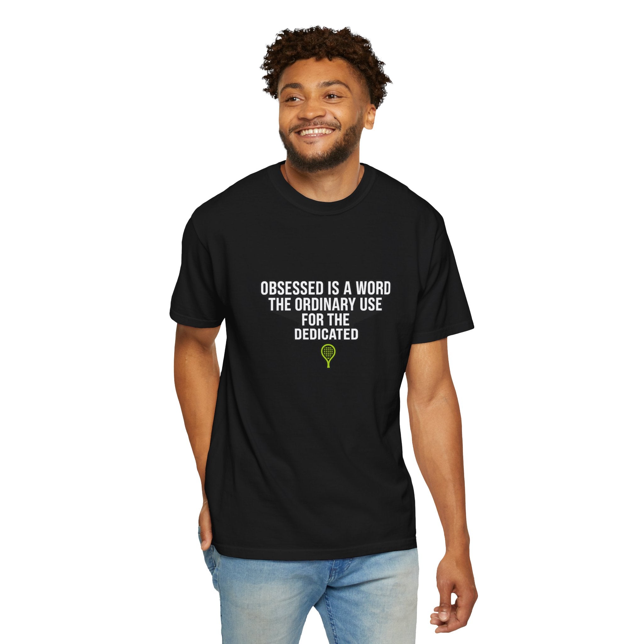 Obsessed Is A Word Tee — Padel Tennis Graphic T-Shirt.