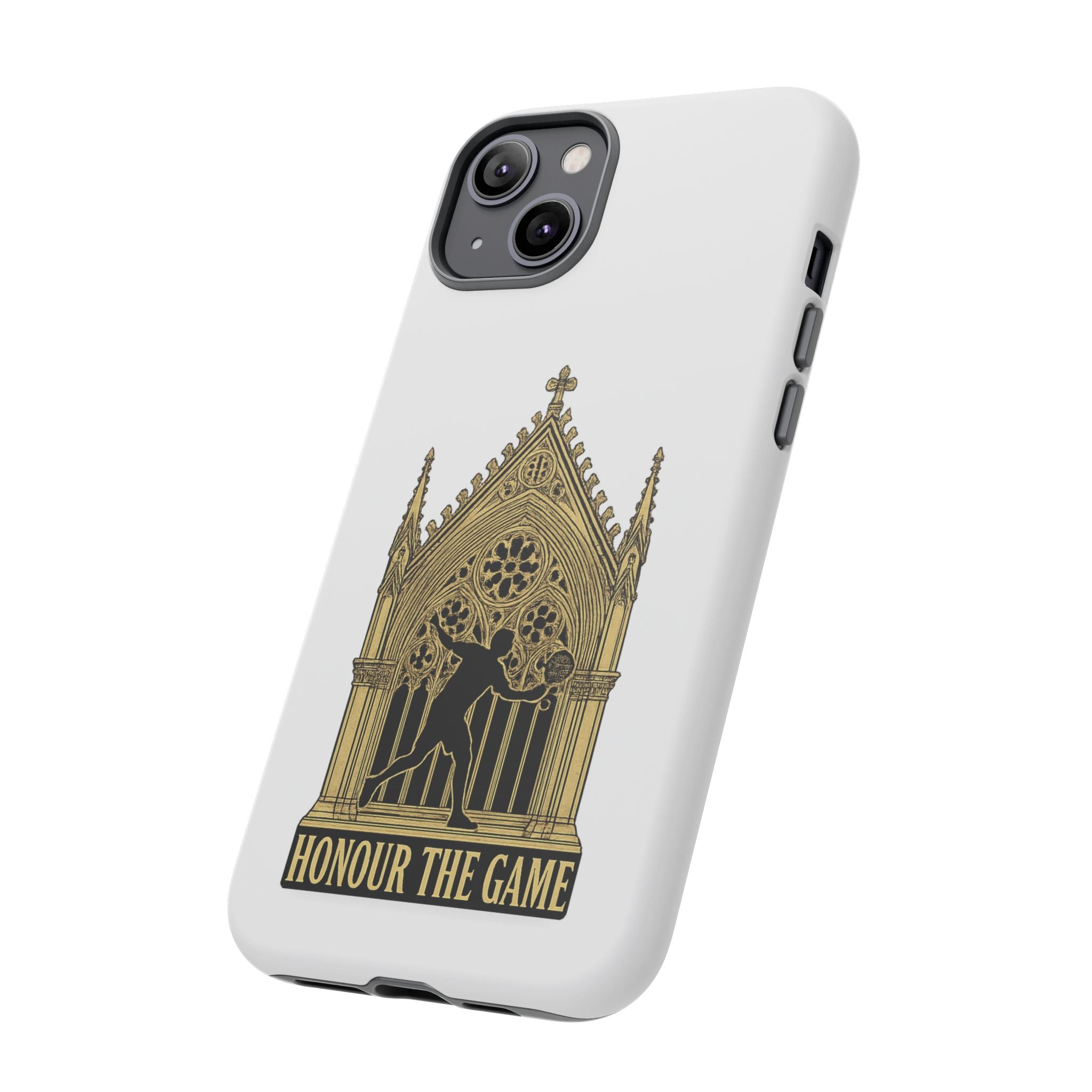 Phone Case — 'Honour the Game' Gothic Padel Tennis Cathedral Design