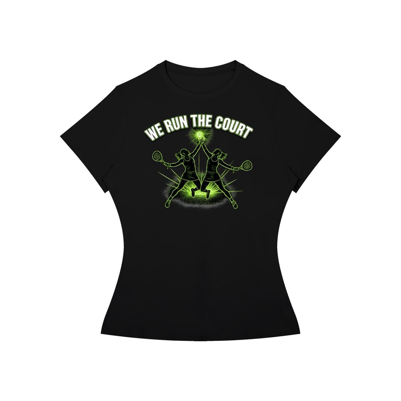 Women’s Slim Fit Performance T-Shirt / We run the court.