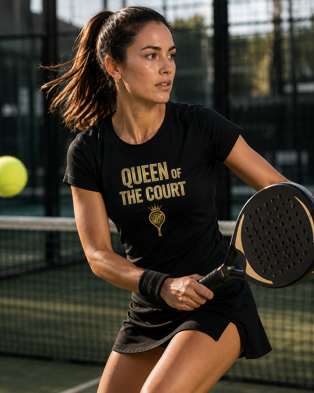 Women’s Slim Fit Performance T-Shirt / Queen of the Court.